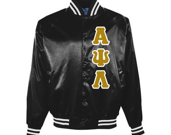 Alpha Psi Lambda Embroidered Satin Jacket