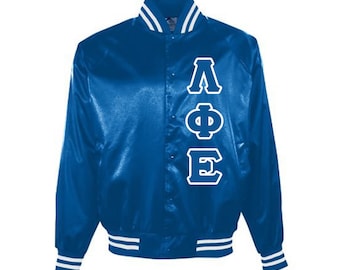 Lambda Phi Epsilon Embroidered Satin Jacket