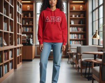 Delta Sigma Theta Embroidered  Hoodie