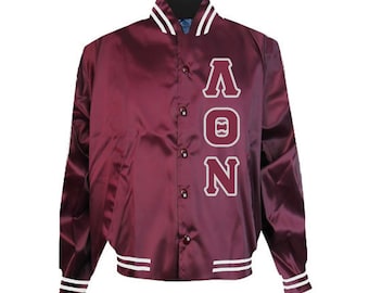 Lambda Theta Nu Embroidered Satin Jacket