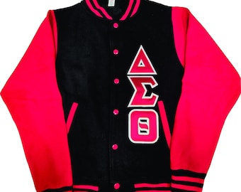 Delta Sigma Theta Embroidered Fleece Varsity