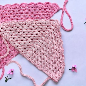 CROCHET PATTERN & VIDEO, Crochet Bandana Pattern, Crochet Headband, Easy crochet pattern, Crochet Accessories