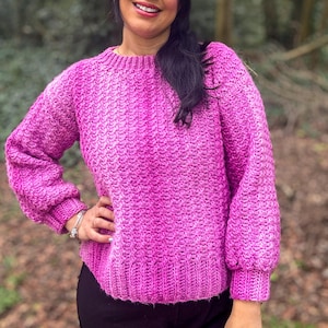 MOTIF AU CROCHET ET VIDÉO/Modèle de pull au crochet Pdf, modèle de crochet facile,