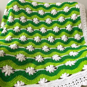 CROCHET PATTERN & VIDEO/ Crochet Baby Blanket, Crochet Waves Blanket, Crochet Ripple Blanket Pattern, Crochet Pattern Pdf , 6 sizes