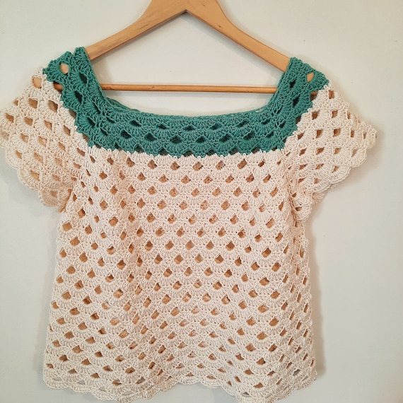 Crochet Summer Top Pattern, Top Down Crochet Tee, Elegant Crochet Blouse,  Lightweight Summer Crochet Design 