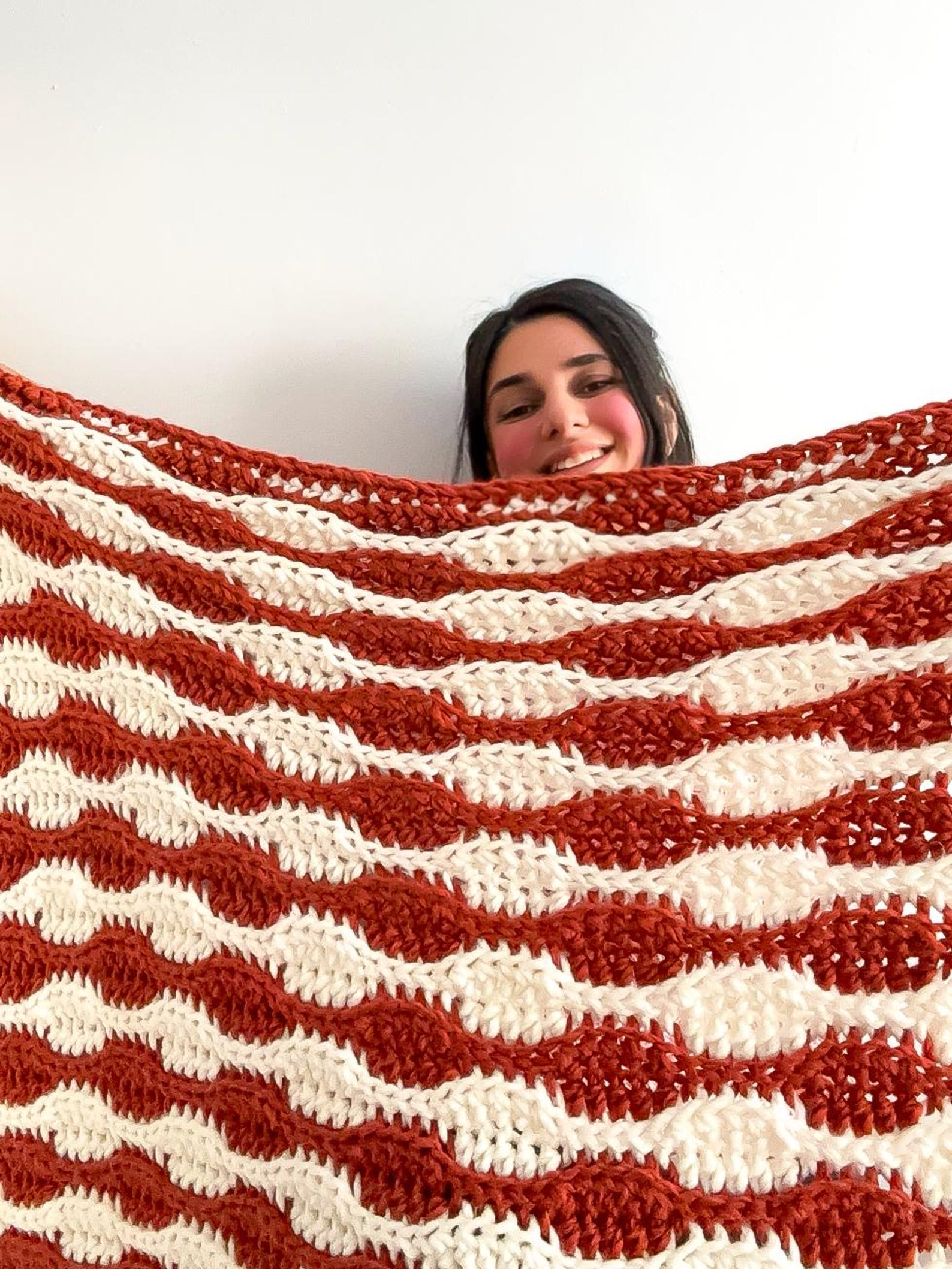 8+ Wave Crochet Pattern CROCHET PATTERN & VIDEO, Modern Crochet Blanket, Easy Crochet Afghan