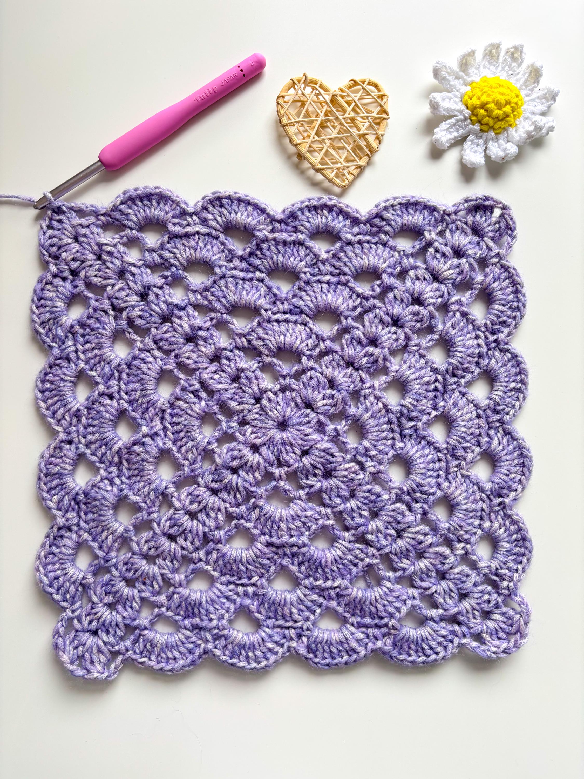 Crochet Shell Stitch Blanket Pattern: Easy No-sew Throw (PDF Download ...