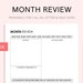 Monthly Review Printable Printable Monthly Productivity - Etsy
