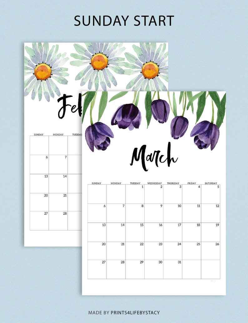 printable-monthly-calendar-2023-dated-floral-monthly-calendar-etsy-uk