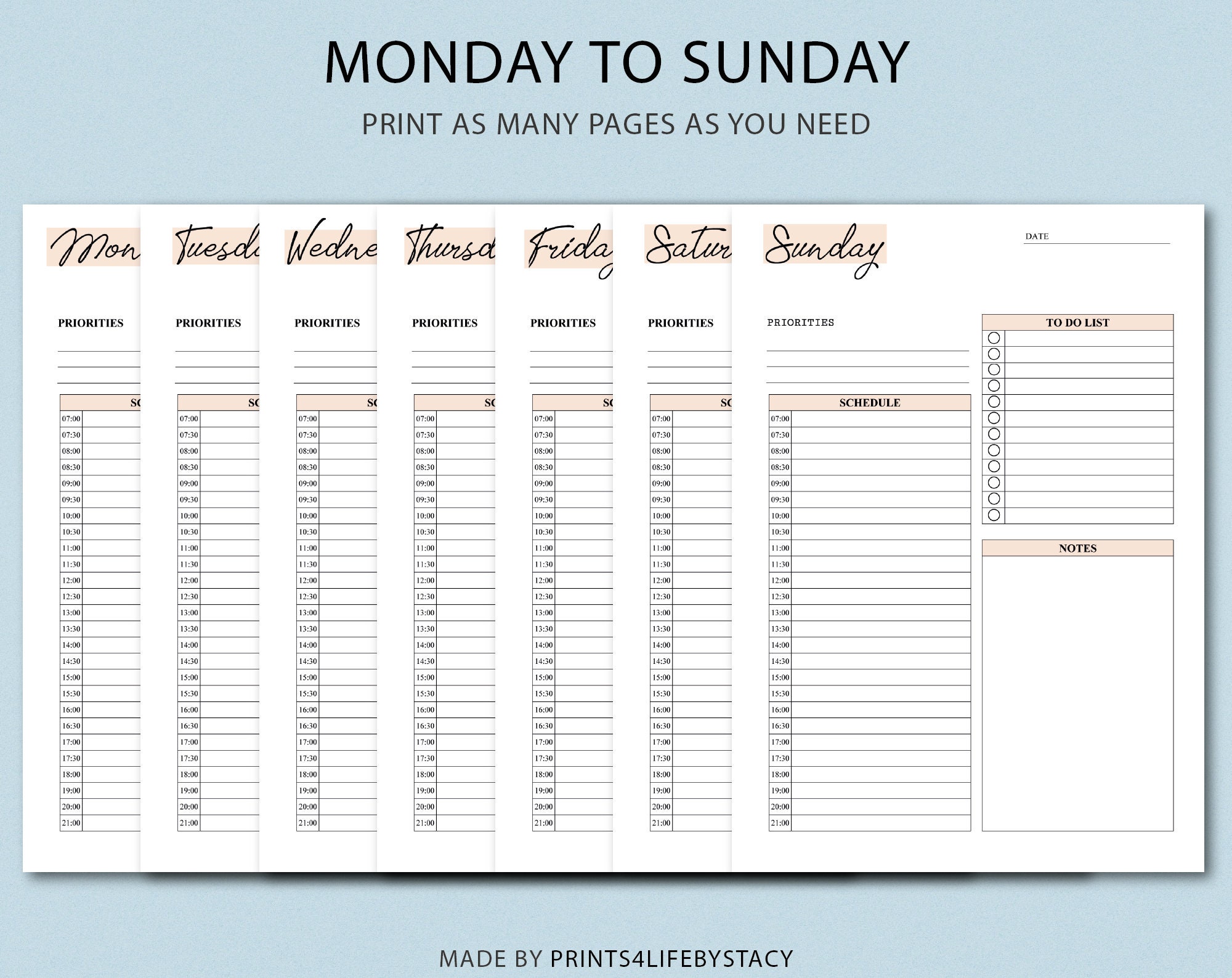 Life Planner Printable, Life Planning Binder, Printable Planner Bundle