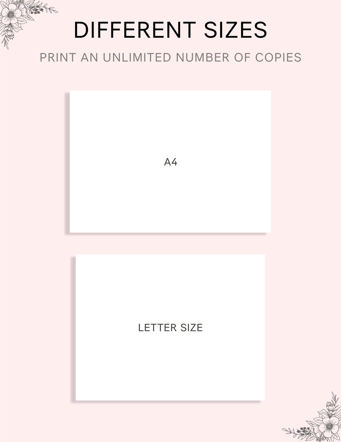Printable Monthly Calendar Landscape Minimalist Calendar - Etsy