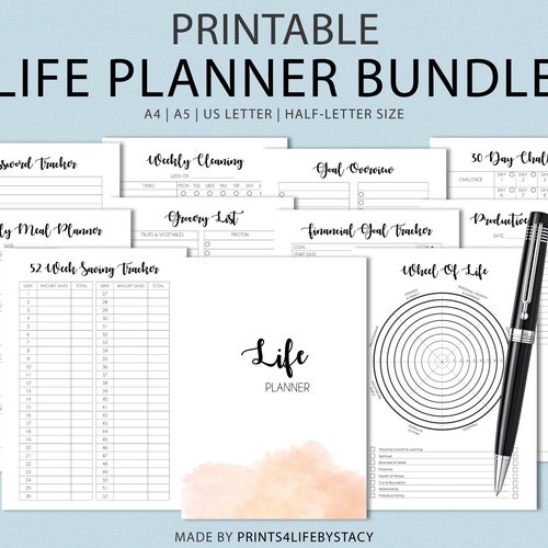 Ultimate Life Planner Life Binder Planner Bundle Daily Planner Etsy