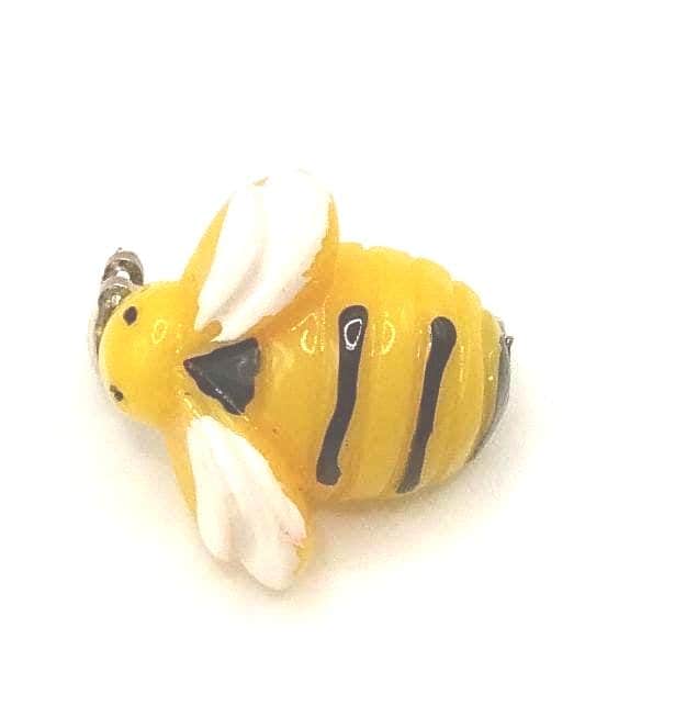 Broche De Revers Ancienne Abeille à Miel - Laiton Doré Et Strass - Homme/collection