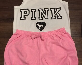 victoria secret pink baby outfit