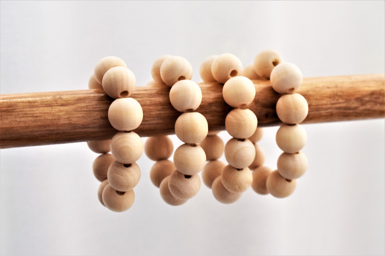 Handmade Wooden Bead Napkin Rings Set of 4 Australian Made Etsy