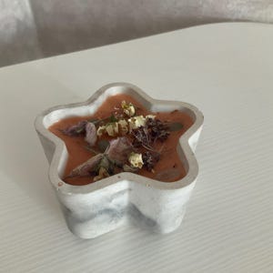 Handmade money candle, Witch ritual candle, Manifestation scented candle with crystals and herbs, Intent candle for meditation and yoga