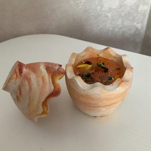 Handmade money candle, Witch ritual candle, Manifestation scented candle with crystals and herbs, Intent candle for meditation and yoga