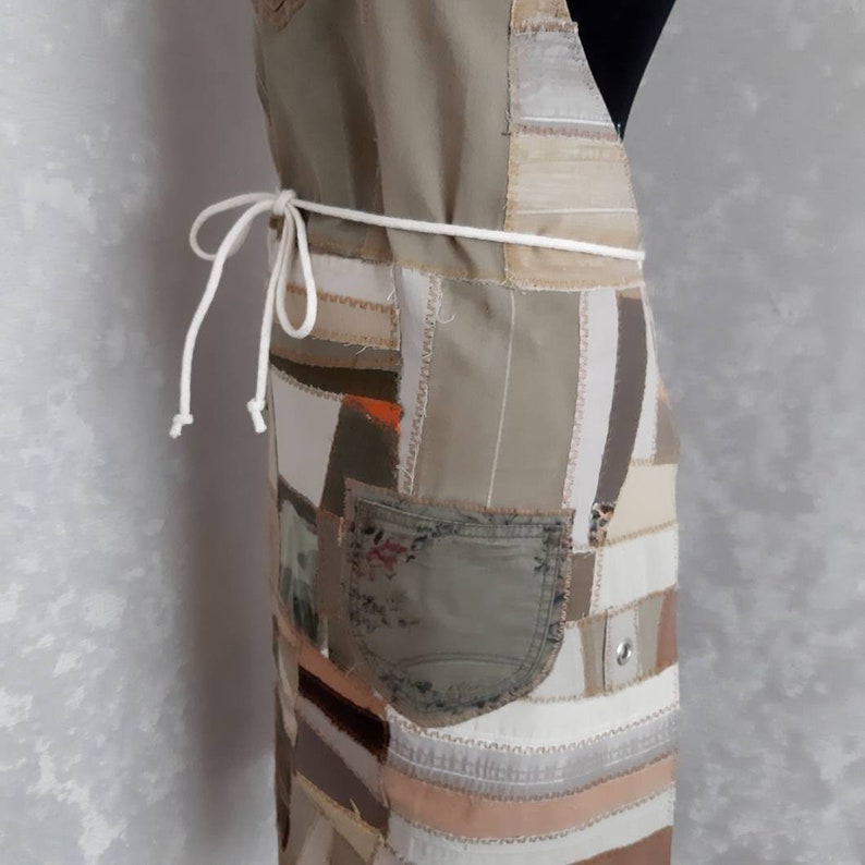 Denim Patchwork Apron for Garden or Handmade From Etsy