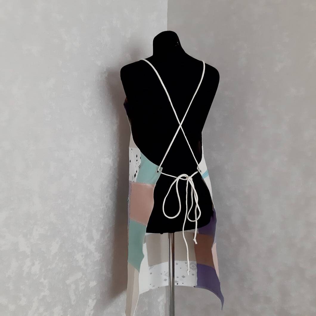 Oversize Denim Patchwork Apron for Garden or Etsy