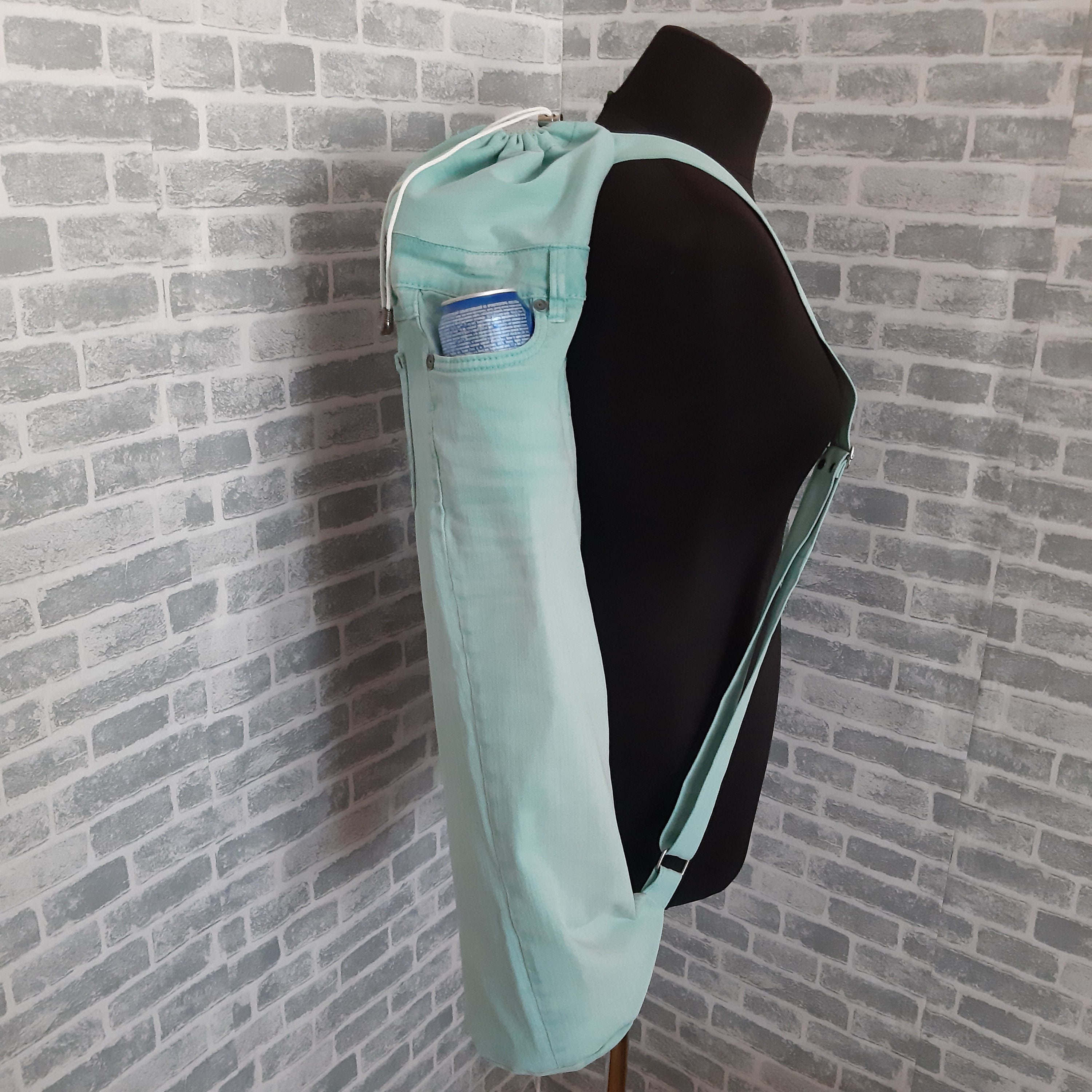 Denim yoga mat bag Etsy