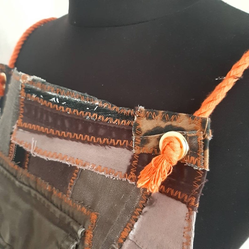 Oversize Denim Patchwork Apron for Garden or Etsy