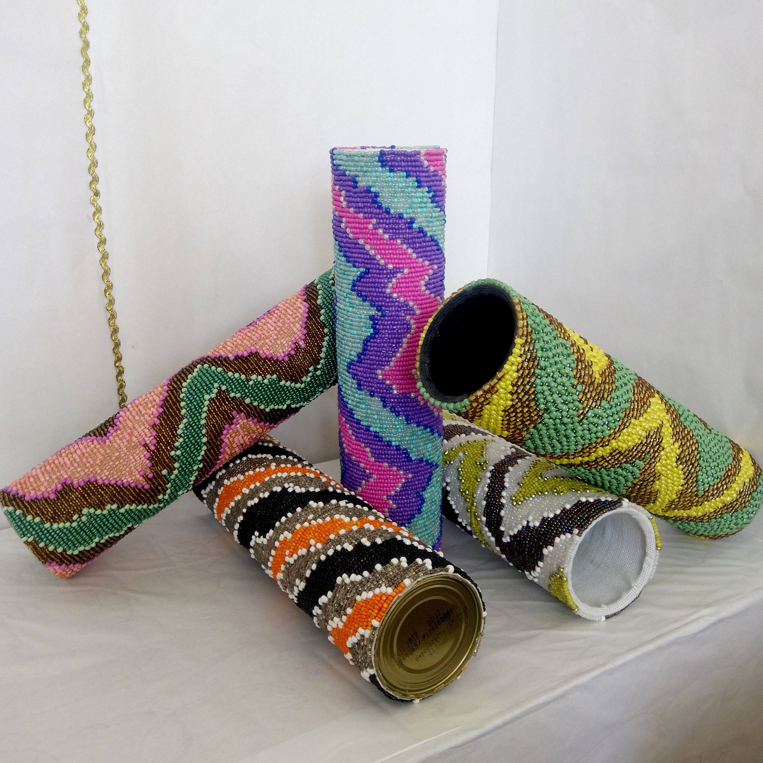 Designers beaded vase Unique decorative vase for gift More Etsy