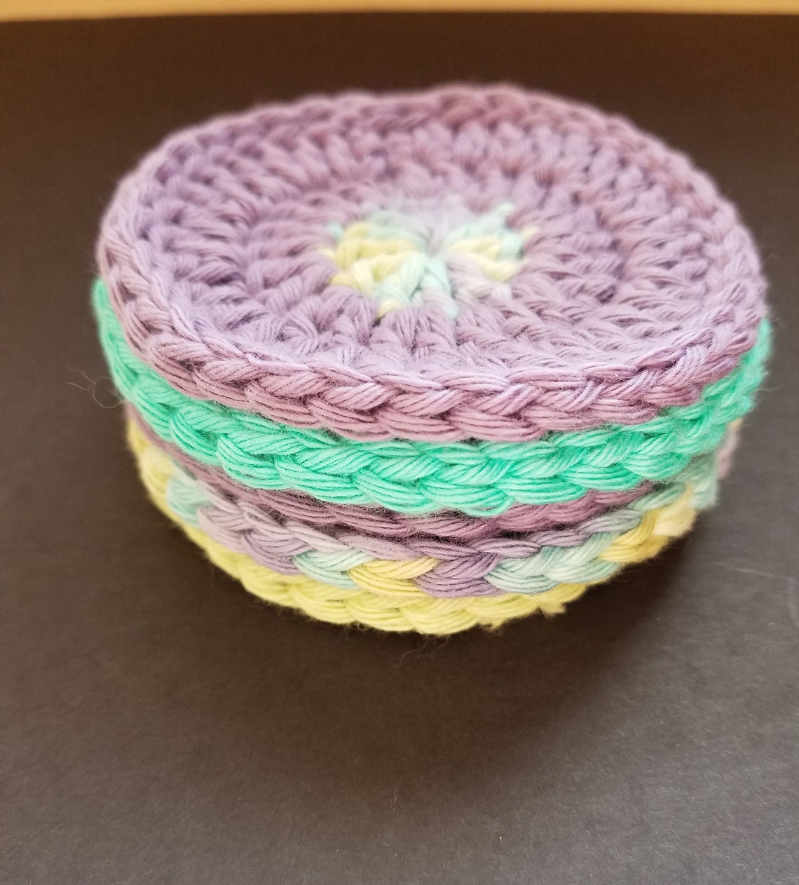 FACIAL SCRUBBIES Sets of 5 Crocheted Facial Rounds Cotton Etsy