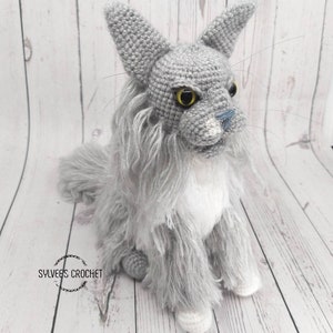 Maine coon cat crochet pattern image 7