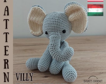 Villy the elephant crochet pattern
