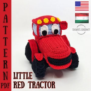 Kleine rode tractor haakpatroon