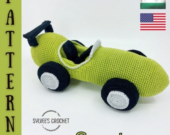 Sports car crochet pattern