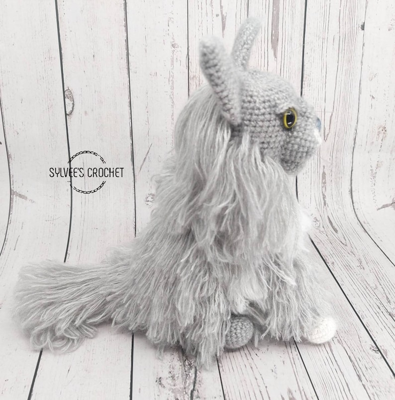 Maine coon cat crochet pattern image 6