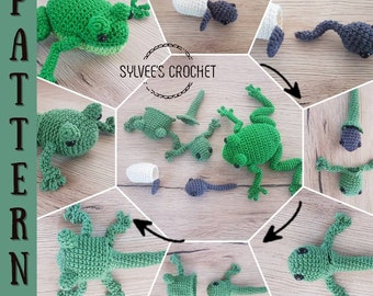 Frog metamorphosis crochet pattern