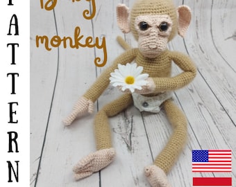 Baby monkey crochet pattern