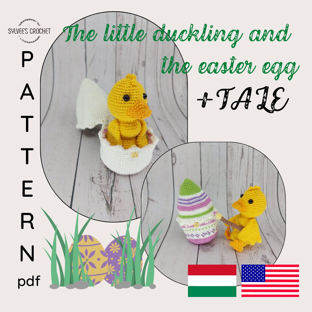 The Duckling and the Easter Egg Crochet Pattern - Etsy