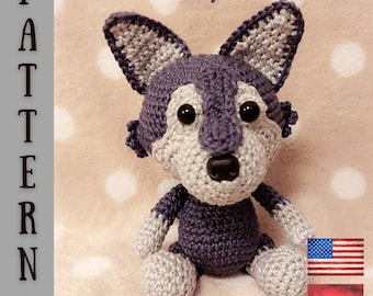 Luna, the wolf crochet pattern
