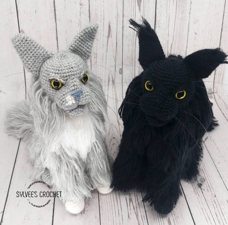 Maine Coon Cat Crochet Pattern Etsy
