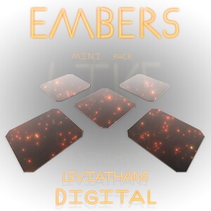 12 Orange Falling Embers JPEG Digital Overlay Images Mini Pack 4K 4