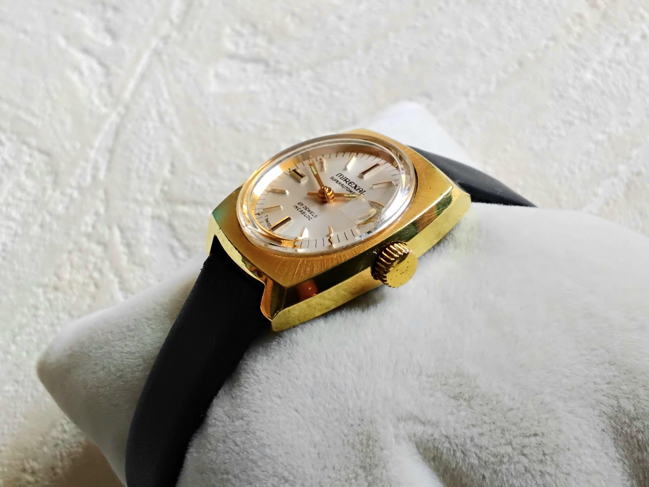 Swiss Vintage Mirexal Superautomatic Incabloc Women's Watch, 25 J
