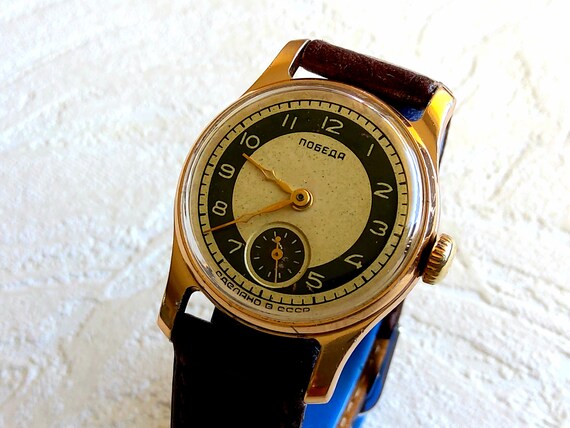 Soviet russian POBEDA ZIM vintage dress watch fro
