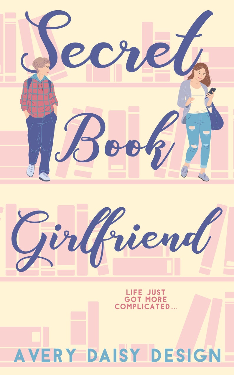 Romance Book Cover, Premade Book Cover Design, YA Illustrated Romance