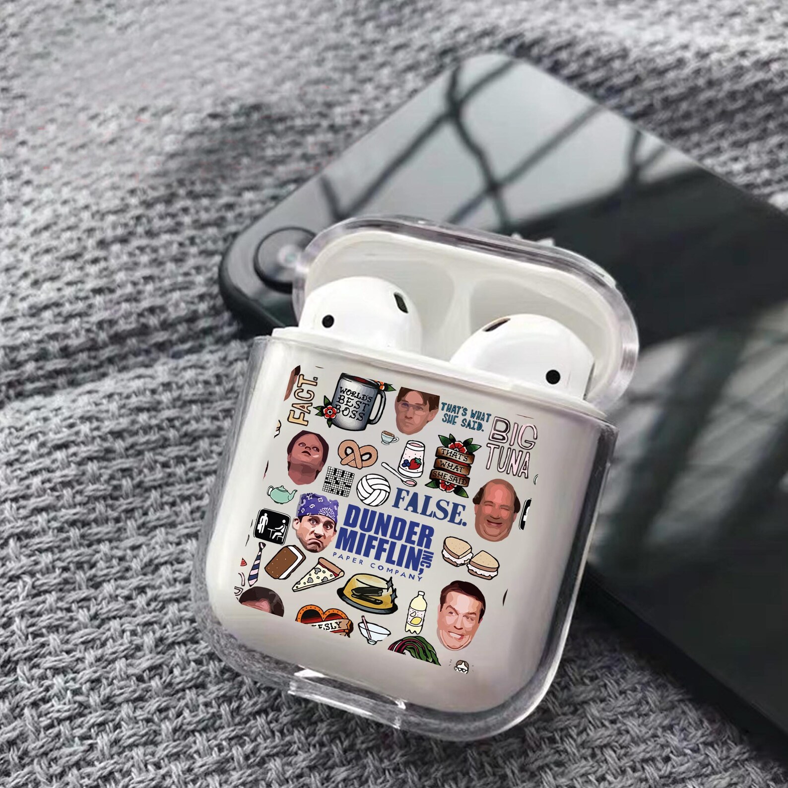 AirPods case AirPod cover clear holder Apple AirPods art Case Etsy