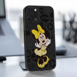 Custodia per telefono Minnie Mouse Cover per iPhone 15 Pro Max, 14, 13, 12, 11 Plus, Xs, XR, 8, 7 6s Plus, Samsung S24 Ultra, S23, S22, Pixel 5 6 7 8