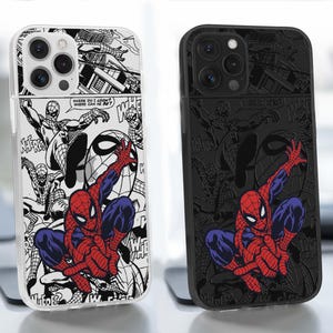 Custodia per telefono Spider Man Supereroe Cover per iPhone 16 Pro Max 15 14 13 12 11 Plus SE Xr 8 Plus Samsung S25 Ultra 24 FE Pixel 7 8a 9 Pro XL