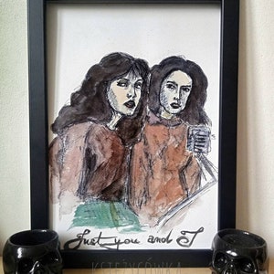 Twin Peaks Maddy & Donna Watercolor Painting - Illustration - Wall Decor
