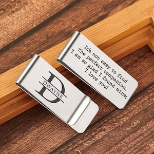 Personalized Gift for Men, Money Clips for Husband, Money Clip For Him, Custom Money Clip, Birthday Gift for Boyfriend, Steel Money Clip