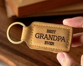 Grandpa Keychain, Grandpa Gift, Papa Gift,Gift For Grandfather From Kids, Grandpop Birthday  Gift,New Grandpa Gift,Papaw Keychain