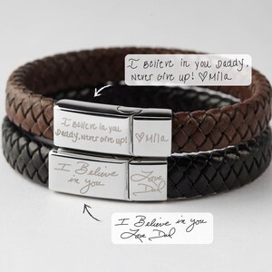 Gepersonaliseerde armband voor mannen, herdenkingsarmbandcadeau, Valentijnsdagcadeau, kenmerkende armband voor hem, cadeau sterfgeval