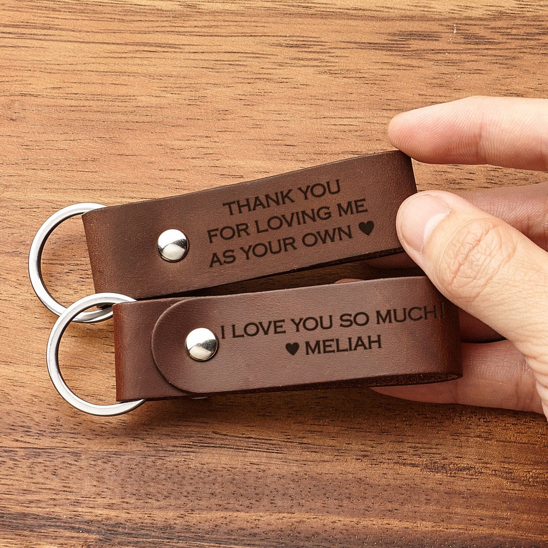 Step Dad Keychain Stepdad Christmas Gift Idea Stepped up Etsy