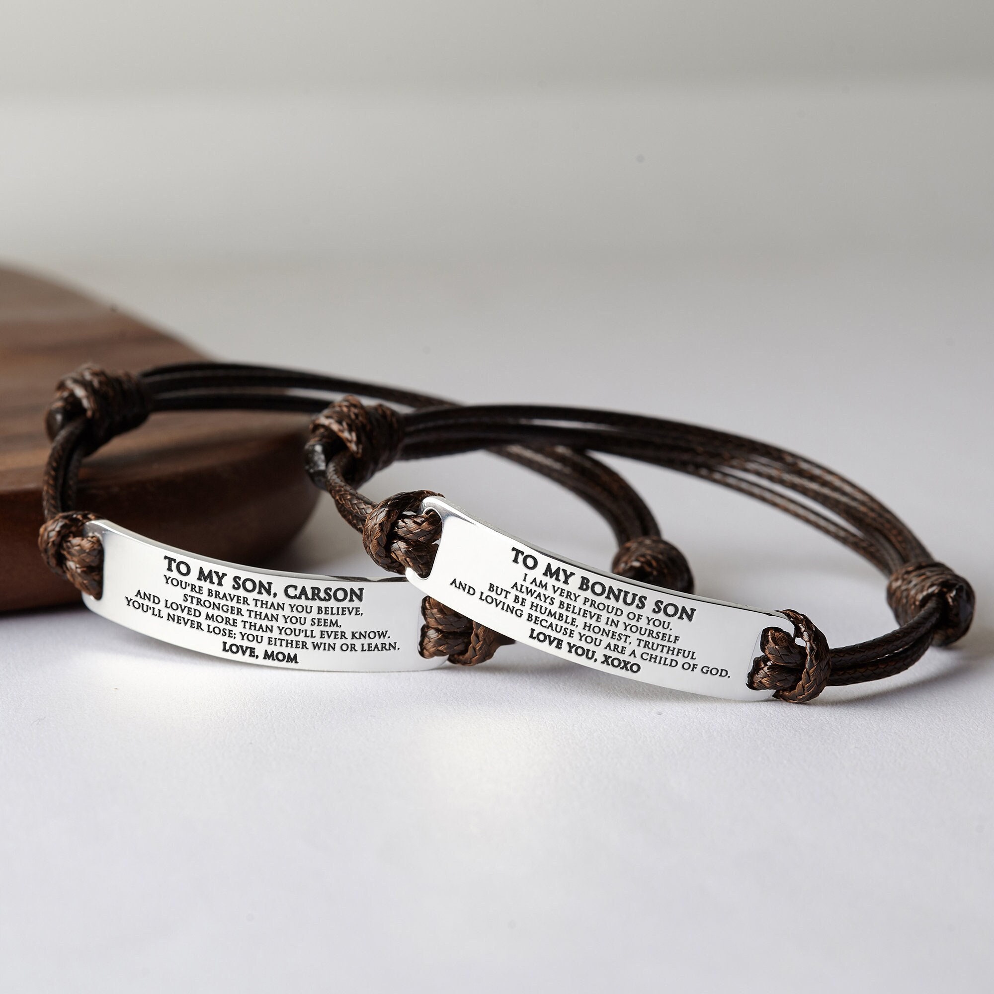 Step Son Bracelet, Step Son Gift, Graduation Gift For Bonus Son, To My Bonus Son Bracelet, Bonus Son Gift, Stepson Gift from Mom